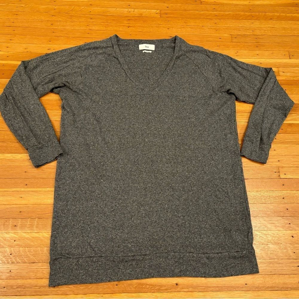 TNA Aritzia grey long sleeve tunic
